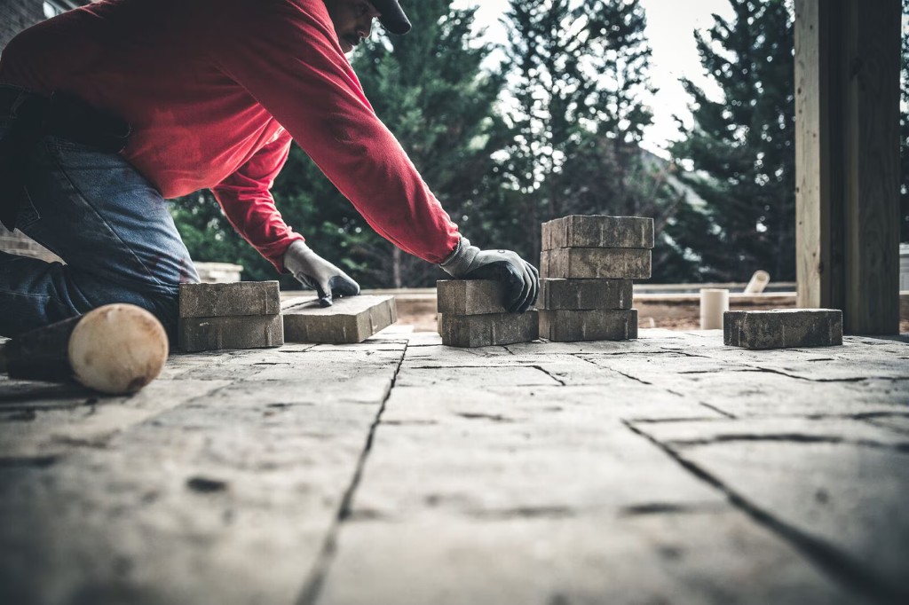 Contractor working on site